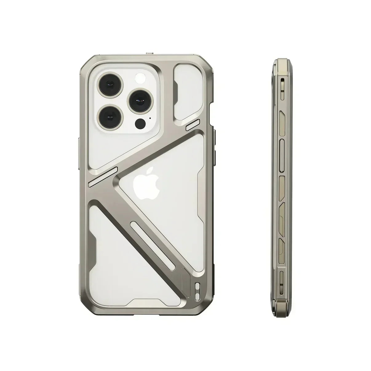 iPhone 14 Series Metal Hollow Armor Cover