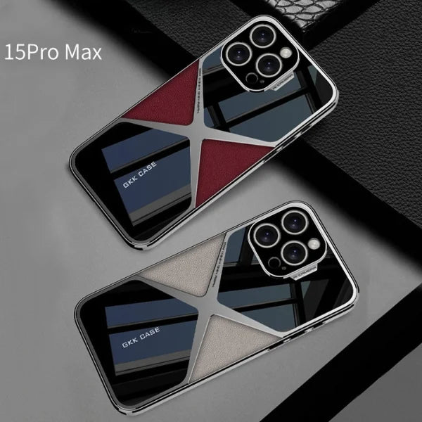 iPhone 16 Series Polished Guard Business Leather Case