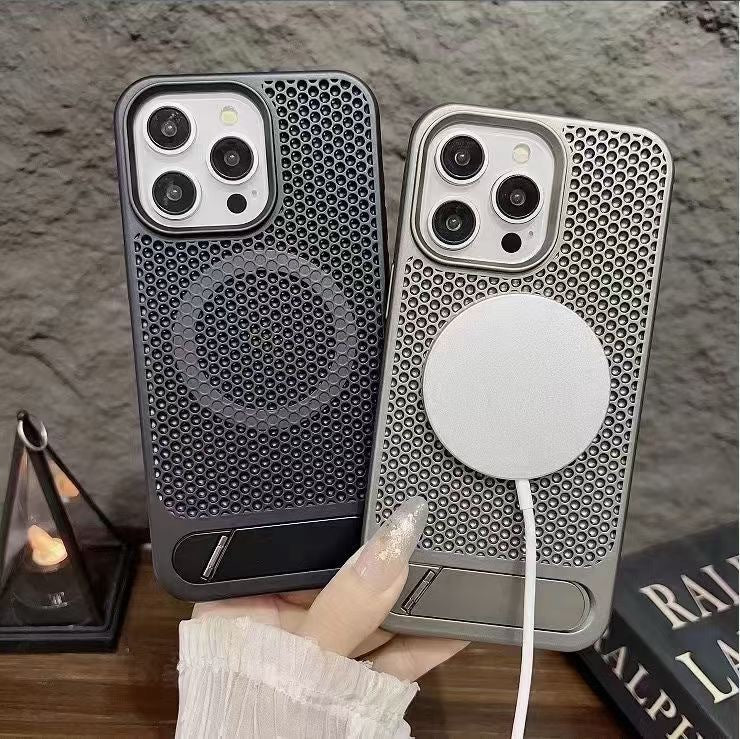 HoneyComb Cooling Mesh shell magnetic iPhone case