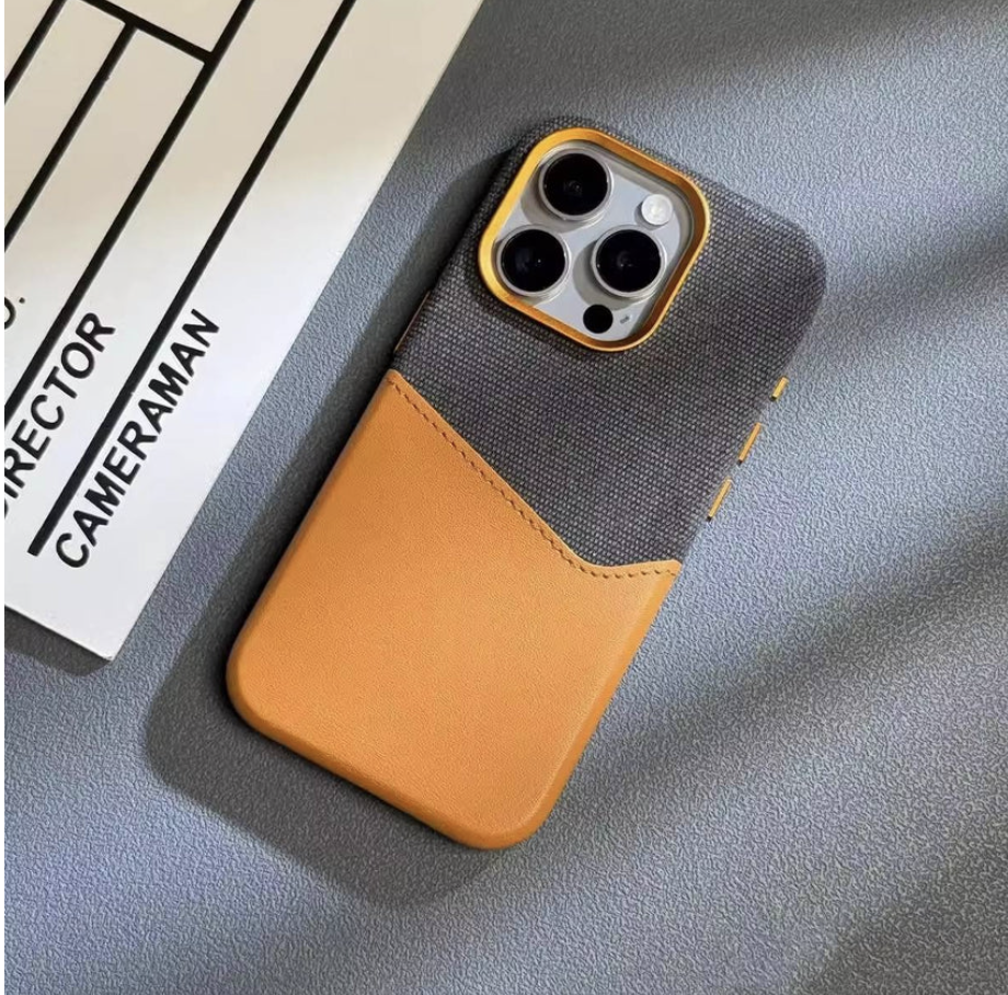 iPhone Series Dual Color Magnetic Card Slot Leather Protection