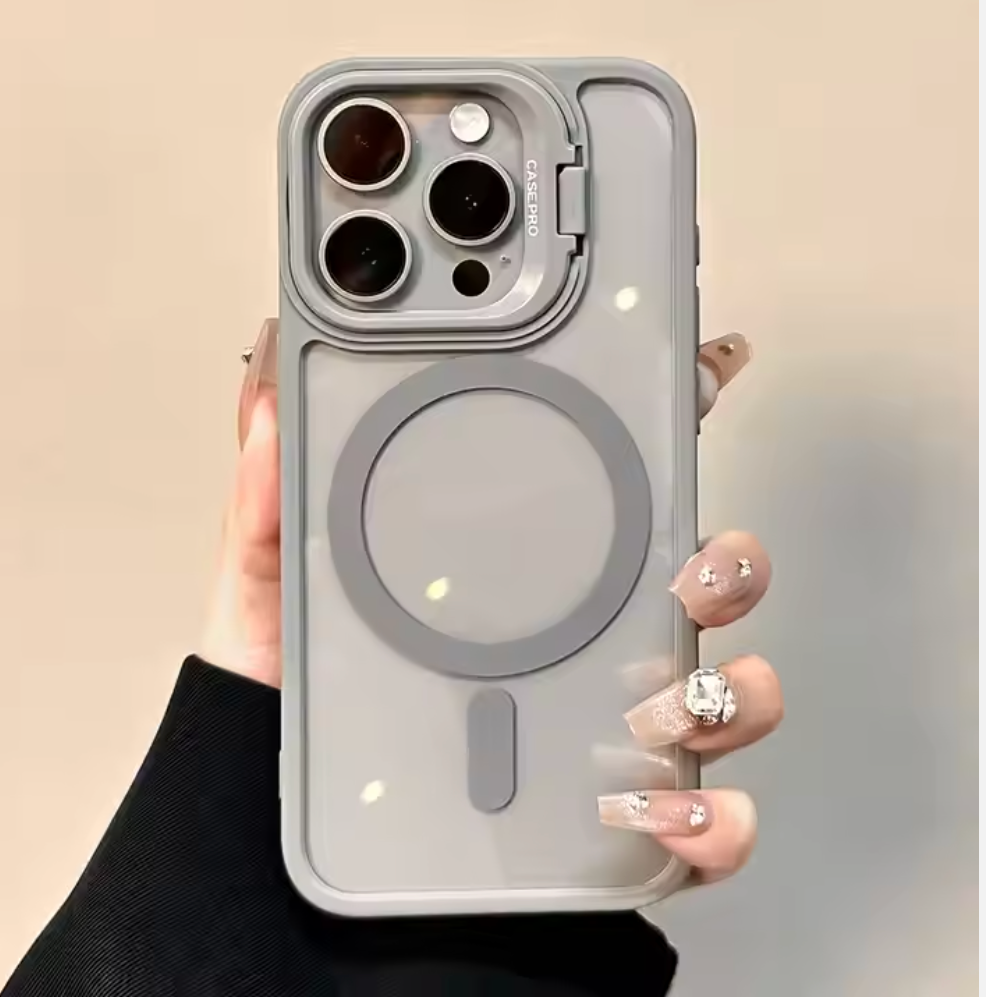 iPhone 16 Series Luxury Metal Lens Holder Magsafe Protection
