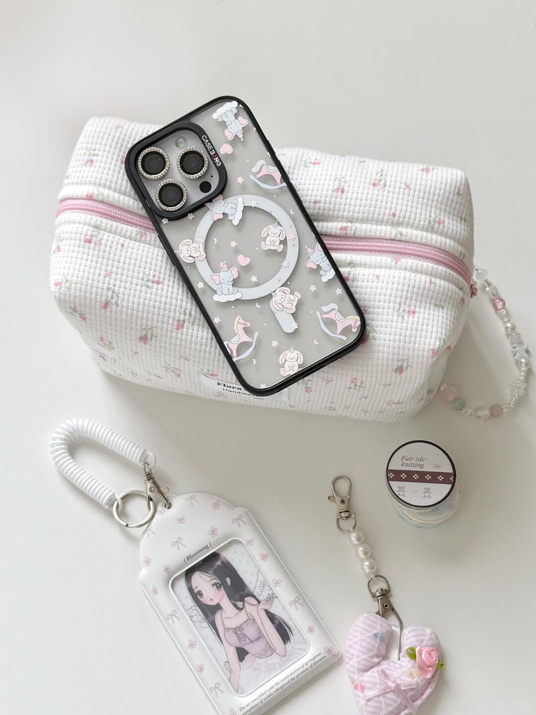 Lavender Love Heart Case Set of 2 Pcs For iPhone 14 Series