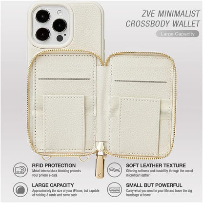 iPhone 15 Series ZVE RFID-Blocking Wallet Case.