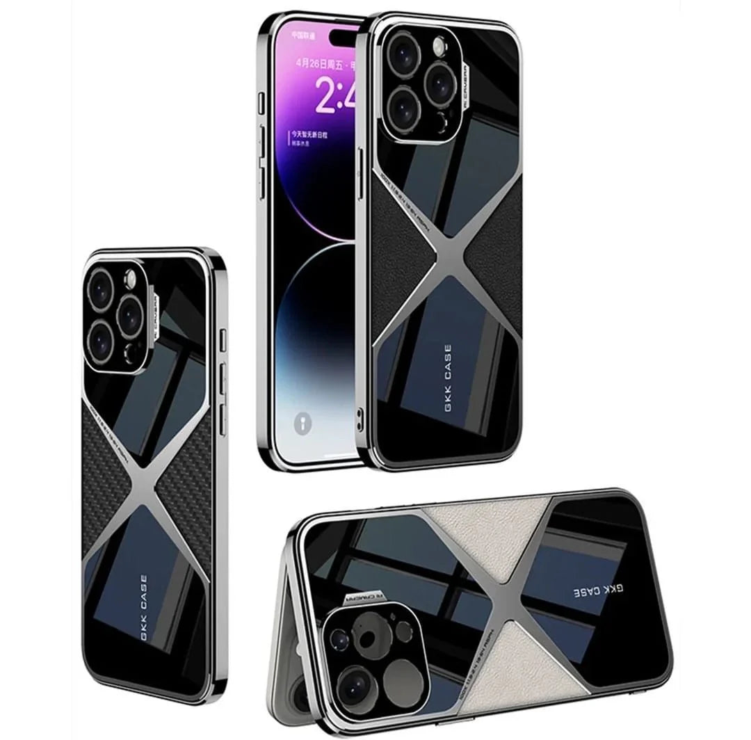iPhone 16 Series Polished Guard Business Leather Case