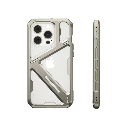 iPhone 14 Series Metal Hollow Armor Cover