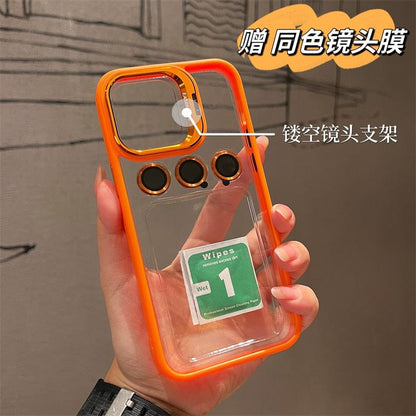 IPHONE ALL SERIES ALUMINUM ALLOY LENS FILM COVER BRACKET PROTECTIVE CASE