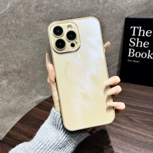 ✨ Case for Joy: Frosted Magnetic Feather for iPhone 16 Series Case ✨