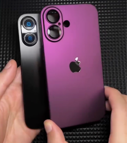 iPhone 16 Series Stylish Purple Matte Case