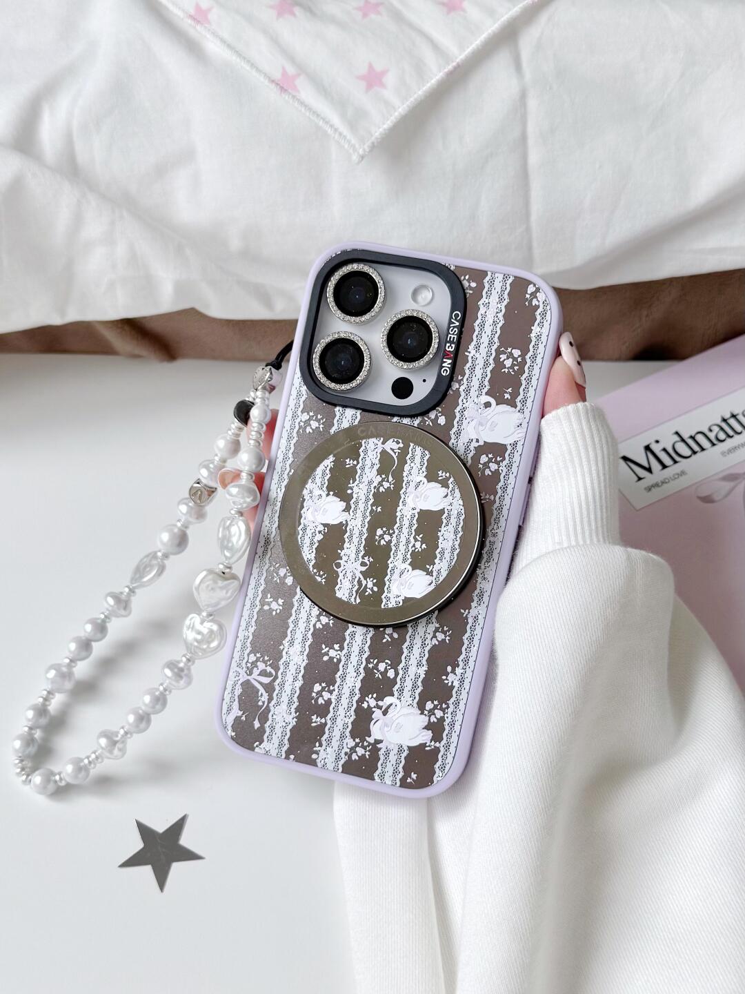 Lavender Love Heart Case Set of 2 Pcs For iPhone 16 Series