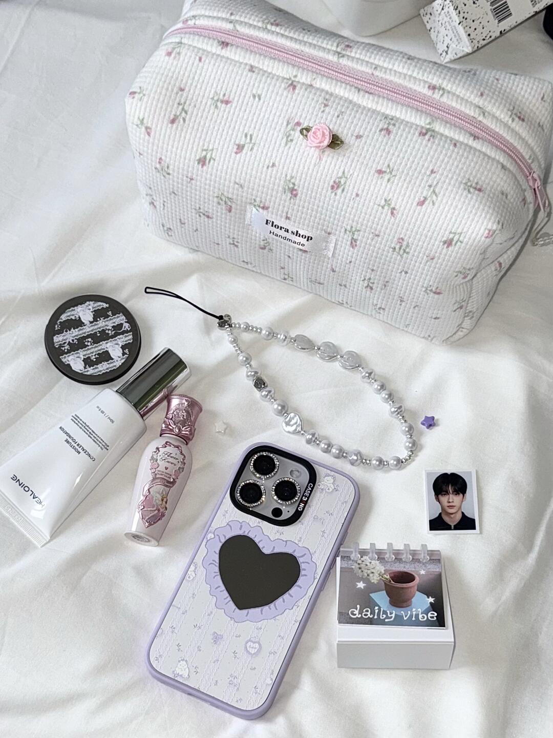Lavender Love Heart Case Set of 2 Pcs For iPhone 16 Series