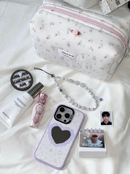 Lavender Love Heart Case Set of 2 Pcs For iPhone 14 Series