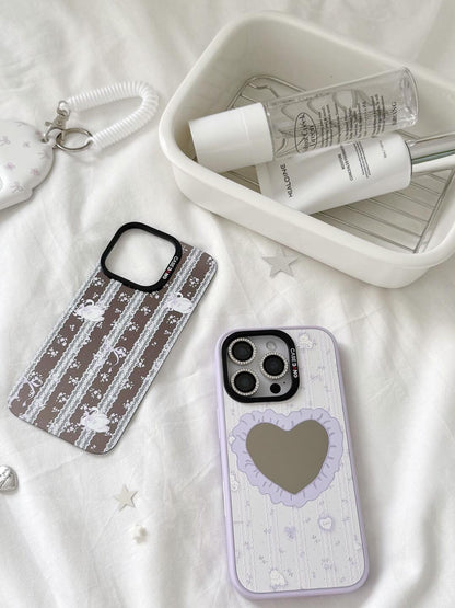 Lavender Love Heart Case Set of 2 Pcs For iPhone 16 Series